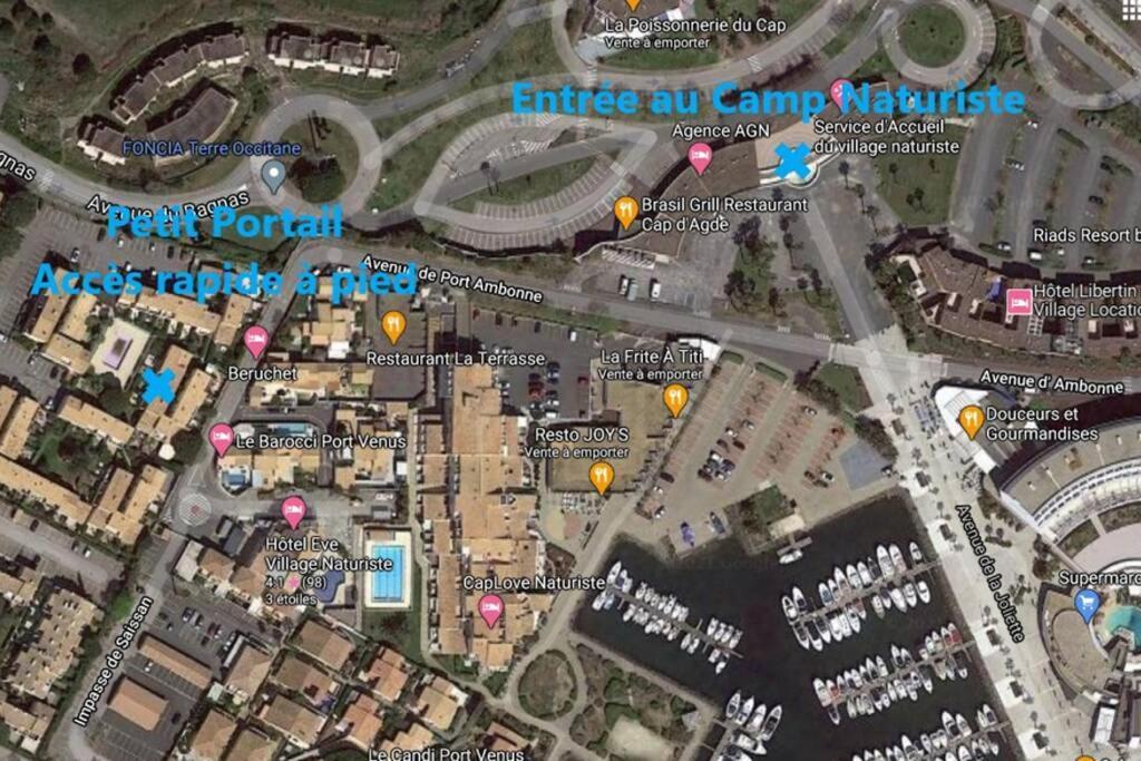 Cap D'Agde - Residence Estivales - Proche Naturiste - Terrasse - Wifi - Parking - Piscine - Clim المظهر الخارجي الصورة